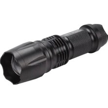 Hace Bazaar Gold Orion Km-84 Tasarruflu Şarjlı Zoomlu Metal El Feneri Kemer Klipsli -Hcb