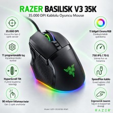 Razer Basılısk V3 35000 Dpı Kablolu Gamıng Mouse