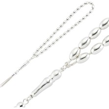 DMR Elegance Gümüş Arpa Kesim Tesbih