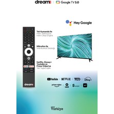 Dreamstar | 55 Inch 140 Ekran | Google Tv | Türksat 4A Uyumlu  | Dahili Wi-Fi