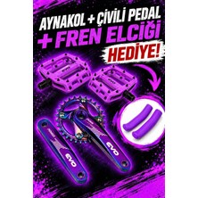 Evo Bisiklet 34T Aynakol ve Bisiklet Evo Çivili Platform Pedal Seti
