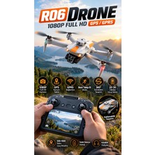 Alpotekno R06 Drone 1080P Full Hd Gps Gprs 360° Dönebilen Beni Takip Et Modlu 20-30 Dakika Uçuş