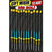12 (Sarı Mısır Çiftli)(Rig ve Boli) Yüzen Model 12 Takım Inneler 2,3 No Sazan Innesi Kambur Deyildir