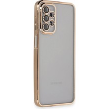 Samsung Galaxy A23 4g Kılıf Razer Lensli Silikon - Gold