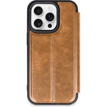 Apple iPhone 14 Pro Kılıf Flip Cover - Taba