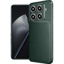 Xiaomi Mi 15T Pro Auto Focus Karbon Kapak - Koyu Yeşil