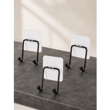 3 Adet Set Iki Yapışkanlı Askı
