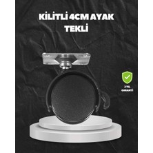 Bin1çeşit Kilitli 4 cm Evrensel Tekerlek Ayak Tek Adet