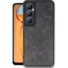 Realme C65 Kılıf Aras Deri Kapak - Siyah