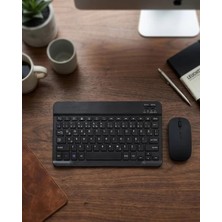 Global Wireless Klavye Mouse Seti Bluetooth Bağlantılı Ince Tasarım Sessiz Kullanım