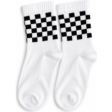 Feemels Renkli Desenli Neşeli Kolej Çorap - Unisex