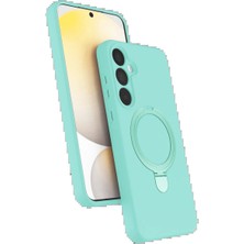 Samsung Galaxy A55 5g Regal Magsafe Standlı Kapak - Su Yeşili