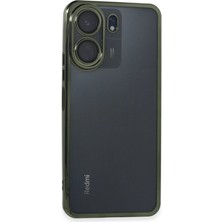Xiaomi Redmi 13C Kılıf Razer Lensli Silikon - Yeşil