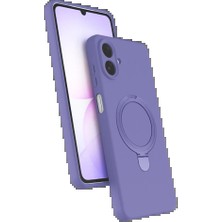 Samsung Galaxy A07 4g Regal Magsafe Standlı Kapak - Lila