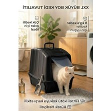 Frefly Store Filtreli Xxl Kapalı Kedi Tuvaleti, 59X41,5X47,5 Cm, Kürek Hediyeli