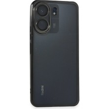 Xiaomi Redmi 13C Kılıf Razer Lensli Silikon - Siyah