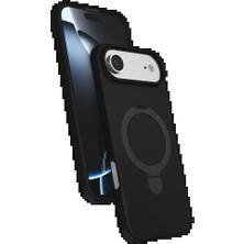 Apple iPhone 17 Air Regal Magsafe Standlı Kapak - Siyah