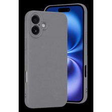 Apple iPhone 16 Plus Kılıf First Silikon - Gri