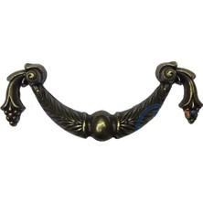 Dekoratif Zamak Üzümlü Kulp - 64MM, Antik, 1 Adet