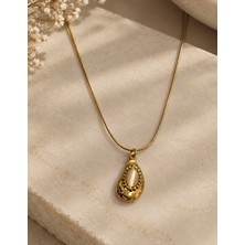 Mel and Co Vintage Gold Çelik Kolye