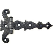 Antika Tarz Dekoratif Pirinç Kuyruklu Kelebek Menteşe - 63X100 Mm, Oksit