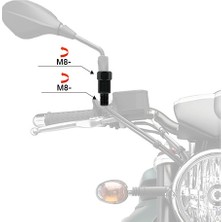 Moto Master Motomaster Ayna Adaptörü -8 -8 Tersten Terse Honda Spacy Fızy Act
