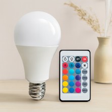 Kumandalı Rgb LED Ampul 15W (90W Eşdeğer) E27 1100LM 15000 Saat
