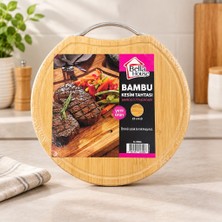 Yuvarlak Ahşap Kesim Panosu