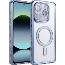 Xiaomi Redmi Note 14 4g Joke Simli Magneticsafe Kılıf - Mavi