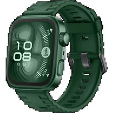 Huawei Fit 4 Nova Silikon Kordon - Koyu Yeşil