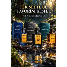 Denz Perfume Nevrox Vortex Impact Narkotik 3’lü Odunsu Ferah Kalıcı Erkek Parfüm Seti Extrait De Parfüm