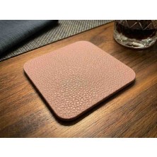 Vintage Leather Craft Hakiki Deri Bardak Altlığı 5 Adet