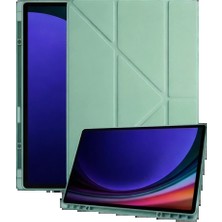 Samsung Galaxy Tab A11 Plus Kalemlikli Mars Tablet Kılıfı - Açık Yeşil