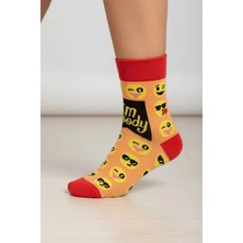 Can Moda Canmoda Moody Emoji - Pamuklu Çorap (36-44)