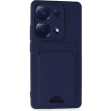 Xiaomi Redmi Note 13 Pro 4g Kılıf Kelvin Kartvizitli Silikon - Lacivert