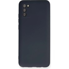Samsung Galaxy A03S Kılıf Nano Içi Kadife Silikon - Lacivert