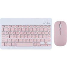 KYB71 Kablosuz Türkçe Q Klavye Mouse Set - Pembe