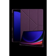 Samsung Galaxy X930 Tab S11 Ultra 14.6 Kalemlikli Mars Tablet Kılıfı - Mürdüm