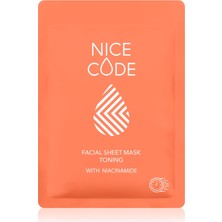 Greenway Niasinamid ile Tonlayıcı Kumaş Yüz Maskesi Nıce Code, 24 ml