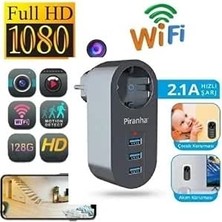 Adaptör Mini Casus Gizli Wifi Kamera Hd Kalite 4K