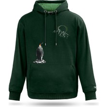 Tarrzzcom Nihilist Penguen Baskılı Felsefi ve Minimalist Tasarım Kapüşonlu Sweatshirt