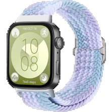 Huawei Fit 4 Star Kordon - Lila-Beyaz