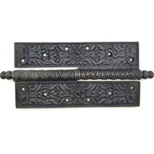 Antika Tarz Dekoratif Pirinç Lüks Okka Menteşe - 20CM, Oksit