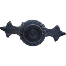 Antika Tarz Dekoratif Pirinç Çizgili Düğme - 35X100 Mm, Büyük, Oksit