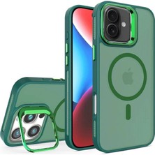 Joko Apple iPhone 16 Flet Lens Magsafe Kapak - Koyu Yeşil