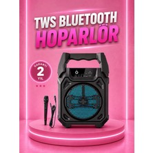 Global Taşınabilir 6.5” Bluetooth Hoparlör USB Tf Kart Mikrofonlu Şarjlı Sistem