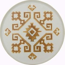 Arabesque Desen Düz Tabak 18CM