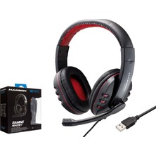 Hadron HD1171 USB Over-Ear Mikrofonlu Gaming Kulaklık Ps4 Uyumlu Siyah Kırmızı