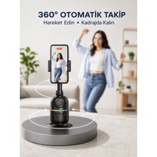 Str Store Yapay Zeka Destekli Yüz Takip Özellikli 360 Derece Dönen Masaüstü Telefon Sabitleyici Yeni Nesil