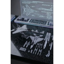 Overmax F-15 Yapboz Uçak Modeli ve Standı Bir Arada - Evde Kurulum Için Özel Tasarım